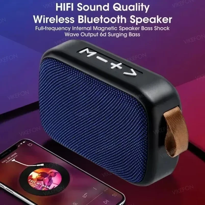 Compact Bluetooth 5.0 Mini Fabric Speaker with FM Radio and TF Card Support - Image 2