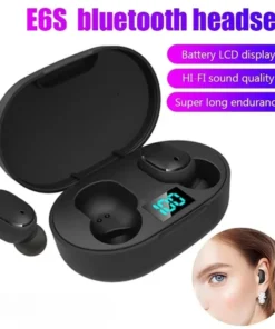 E6S Bluetooth Earphones - Wireless Noise Cancelling Headset with Microphone