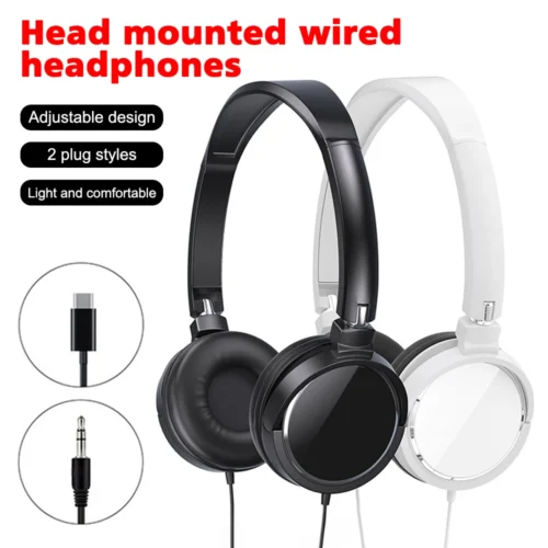 Alternative view of Wired Noise-Cancelling Over-Ear Headphones for PC and Mobile