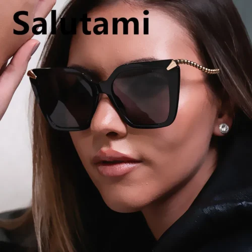 unique alloy snake leg oversized square cat eye sunglasses for women new fashion cat eye sun glasses ladies gradient shades