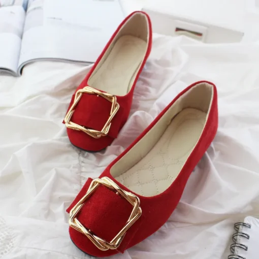 Women Flats Luxury Elegant Pumps Casual Ballerinas Summer Loafers Plus Size 43 - Image 5