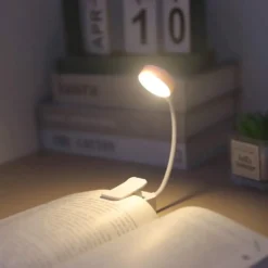 Alternative view of LED Clip-On Book Light with USB Rechargeable Battery and Dimmable Brightness for Readers