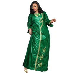 Plus Size Women's Embroidered Elegant Dress for Parties