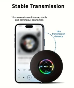 Alternative view of Waterproof Mini Bluetooth Shower Speaker with Suction Cup and Handsfree Mic