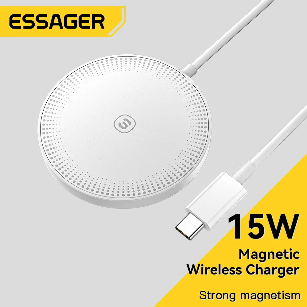 Essager 15W Magnetic Qi Wireless Charger for iPhone and Xiaomi Pad