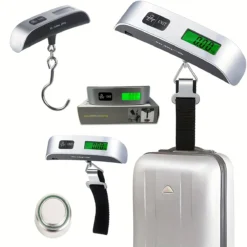 Digital Portable Luggage Scale with LCD Display for Travel and Baggage Weight Measurement