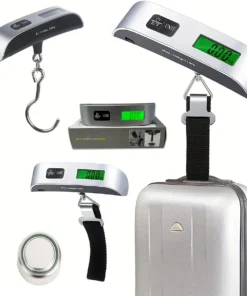 Portable Scale Digital LCD Display 110lb/50kg Electronic Luggage Hanging Suitcase Travel Weighs Baggage Bag Weight Balance Tools