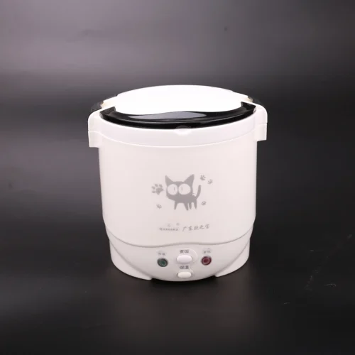 1L Rice Cooker for Home and Car Use, 110V-220V & 12V-24V, Ideal for Two People, English Instructions Included