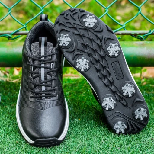Men's Golf Shoes with Waterproof Design and Non-Slip Spikes - Image 6