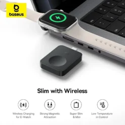 Alternative view of Magnetic Wireless Charger for Apple Watch with 2.5W Charging Power for Series S1-S10 and SE