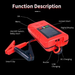 Alternative view of C158 Super Capacitor Jump Starter with Smart Detection for 12V Gas/Diesel Vehicles