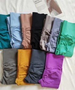 Seamless High Waist Yoga Leggings with Scrunch Butt – Quick Dry, See-Through Design