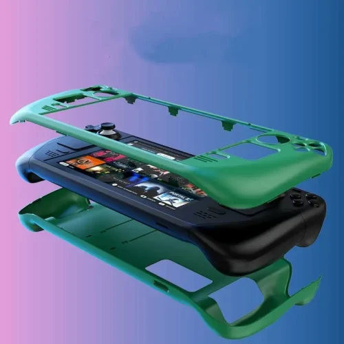 Alternative view of Protective Cover Case for Steam Deck,Controller Colorful Protective Case Hard Shell with Stand