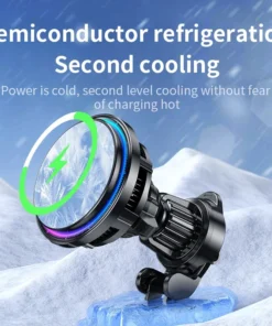 Alternative view of Magnetic Wireless Car Charger, 15W Fast Charging Station for iPhone - ICooling