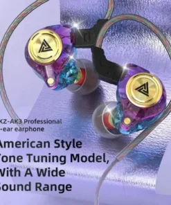 Alternative view of QKZ Wired Earphones with Microphone – HiFi Bass Headphones for Sports and Gaming