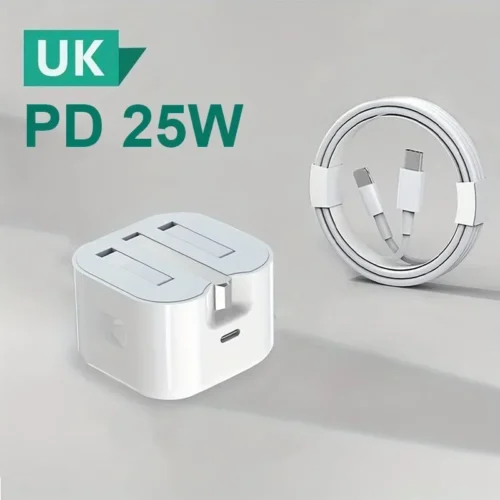 UK USB C Charger For iPhone 15 14 13 Pro QC3.0 Quick Charge PD 25W Type C Fast Charging Travel Wall Charger Power Adapter