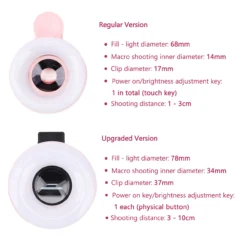Alternative view of Mobile Lens Magnifier with 15X Zoom and Light for Photography and Macro Use