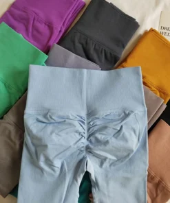 Alternative view of Seamless High Waist Yoga Leggings with Scrunch Butt – Quick Dry, See-Through Design