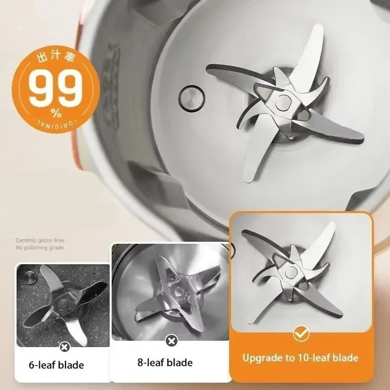 TINSOL 1500ml Stainless Steel Blender with 10 Blades - Multifunctional Soymilk Maker - Image 5