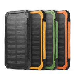 20,000mAh Solar Power Bank Case with Dual USB Fast Charging for Outdoor Use