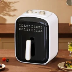 Clever Chef Dual Knob Control 6L Multi-Function Air Fryer with Non-Stick Interior for Convenient Cooking