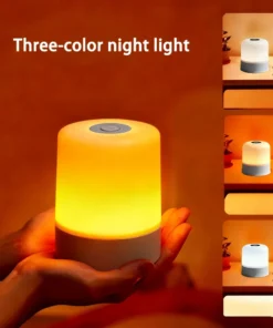 LED Night Light Dimmable Rechargeable/Plug-in Desktop Bedroom Bedside Lighting Decorative Touchscreen Reading RGB Desk Lamp