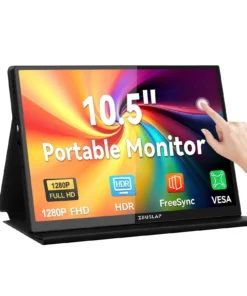 Zeuslap 10.5" FHD Portable Touchscreen Monitor - 100% sRGB IPS for Switch, PS5, Raspberry Pi, and Laptops