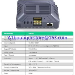 Alternative view of Starlink Gen 3 5-in-1 GigE PoE Injector 200W with Type-C and USB Output for Satellite Internet