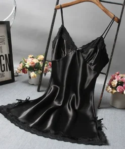 Sexy Lace Patchwork Camisola Lingerie Nighty Wedding Dress Sleep Wear Nightdress Clothes Women's Nightgowns Sexy Nightwear