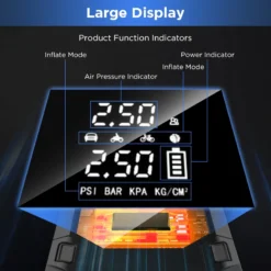 Alternative view of Car Jump Starter with 8000mAh Power Bank and Air Compressor for Vehicle Battery Emergencies