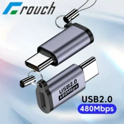 Micro USB to Type C Adapter with 480Mbps Data Transfer Speed for Android and iPhone Devices