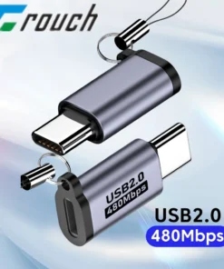 Micro USB To Type C Adapter Mini USB To USB C 480Mbps Fast Data Charging Connector USBC To Lightning Adapter For iphone Android