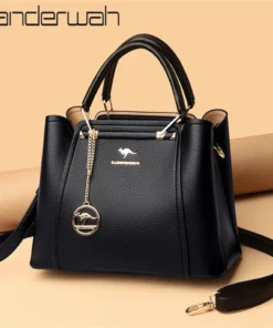 Alternative view of 2024 Luxury Women Designer 3 Layers Shoulder Crossbody Sac Ladies Large Capacity Leather Handbags Shopper Brand Messenger Totes