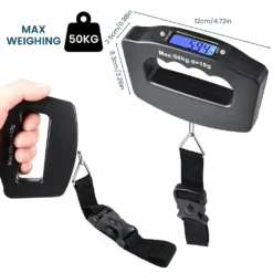 Alternative view of Portable Digital Luggage Scale with Backlight Display for Travelers, Maximum Weight 50kg