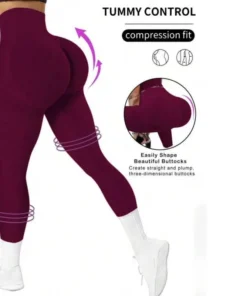 High-Waist Seamless Yoga Capri Pants for Women - Solid Color Options