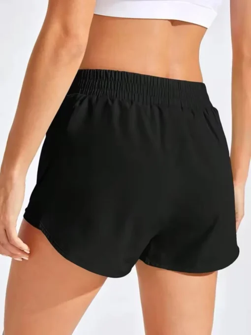 Women's Yoga Shorts with Elastic Waistband for Fitness and Running - Image 6