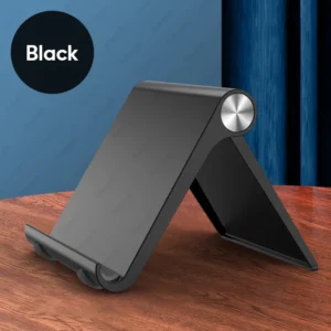 AIEACH Adjustable Tablet and Phone Stand for iPad Pro and iPhone - Desktop Holder for Flexible Viewing - black