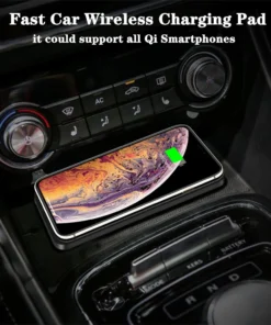 Alternative view of Wireless Car Charger for iPhone and Samsung – Fast Charging Silicone Stand