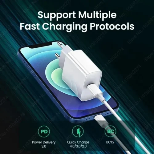 Alternative view of 30W Fast Charger for iPhone with Charging Cable - PD Compatible
