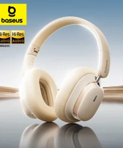 Baseus Bowie H1s Over-Ear Wireless Headphones - Bluetooth 5.4, Noise Canceling 46dB, Hi-Res Audio, 120-Hour Battery Life