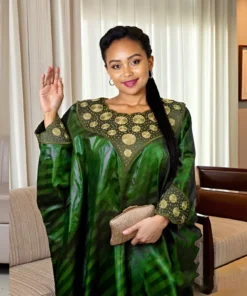 Elegant Plus Size Embroidered Abaya Dress for Women