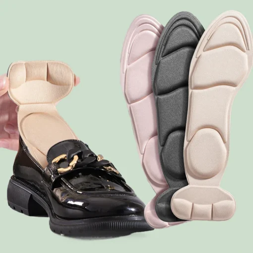 Memory Foam Insoles with Anti-slip Design for Women's High-heel Shoes, Breathable Comfort and Heel Protection - Image 2