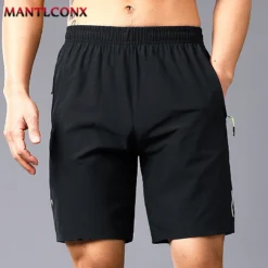 Alternative view of Quick Dry Jogging Fitness Shorts for Men - Lightweight Breathable Summer Beach Running Bottoms