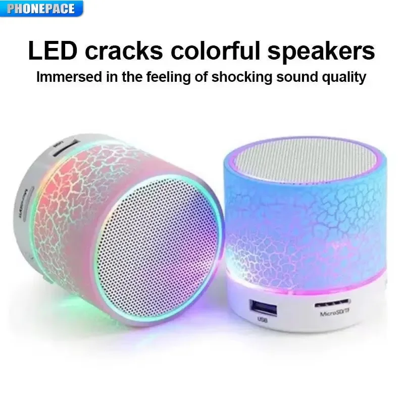 Portable Mini Bluetooth Speaker with LED Light, SD Card & USB, Compatible with PC and Mobile Phones - Image 4