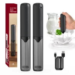 Electric Handheld Milk Frother - Rechargeable Foam Maker for Lattes and Coffee Lovers