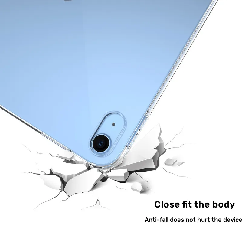 Ultra Thin Transparent Protective Case for iPad A16 10th, Air 5/4, Pro 11 - Soft Silicone Cover - Image 5