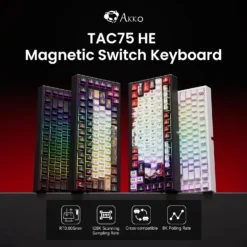 AKKO TAC75 HE 75% Gaming Keyboard with Magnetic Switches and 8K RGB for Gamers