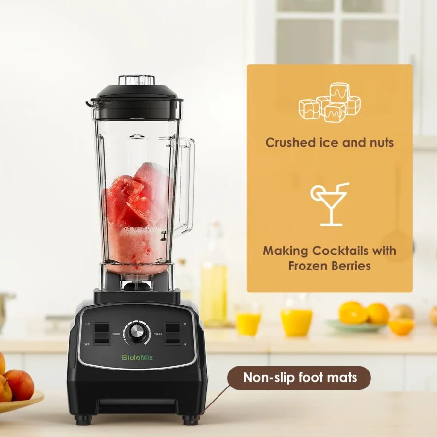 Durable 2200W Heavy-Duty Blender for Smoothies and Juices - Image 3