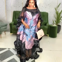 Alternative view of Traditional African Dashiki Maxi Dress with Ankara Gown Design for Women