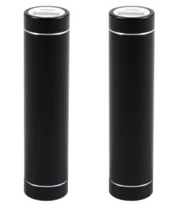 Portable 2600mAh USB Power Bank Battery Charger for Mobile Phones - Black